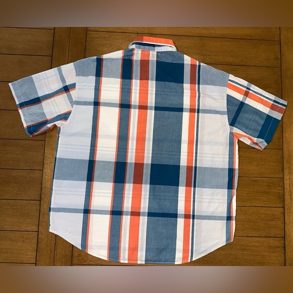 Ecko Unltd Men’s 3XB Short Sleeve Shirt Multicolor Plaid Double Pockets Blue - Picture 10 of 10